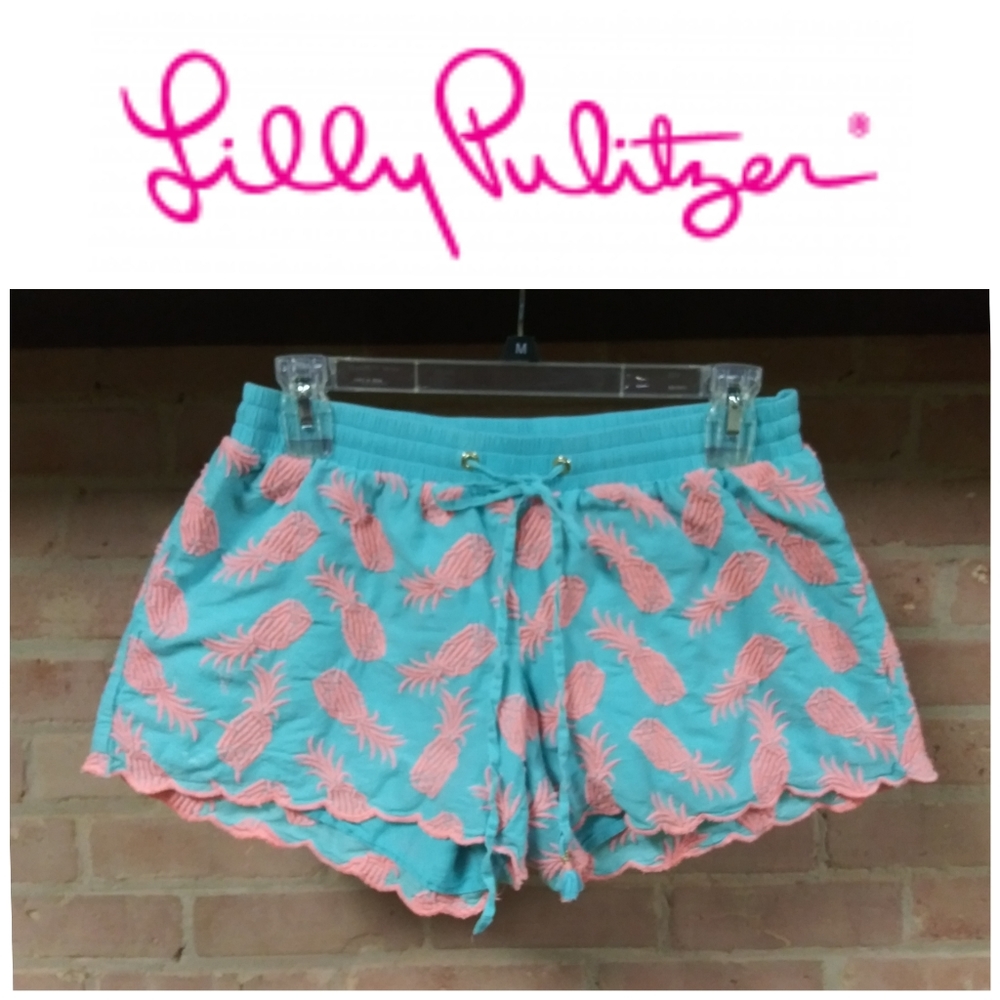 Lilly Pulitzer | Drawstring 'Pineapple' Shorts - image 1